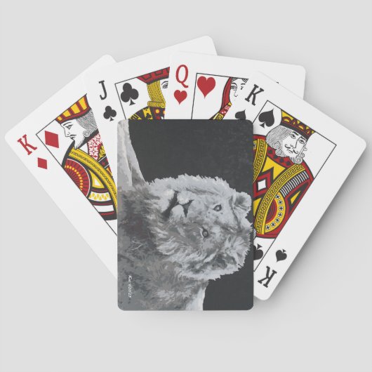 Leo, afrikanischer Löwe, Tier Spielkarten (Rückseite)