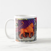 Leo Ancient Zodiac Sign Astrologie Kaffee Cup/Tass Kaffeetasse (Links)