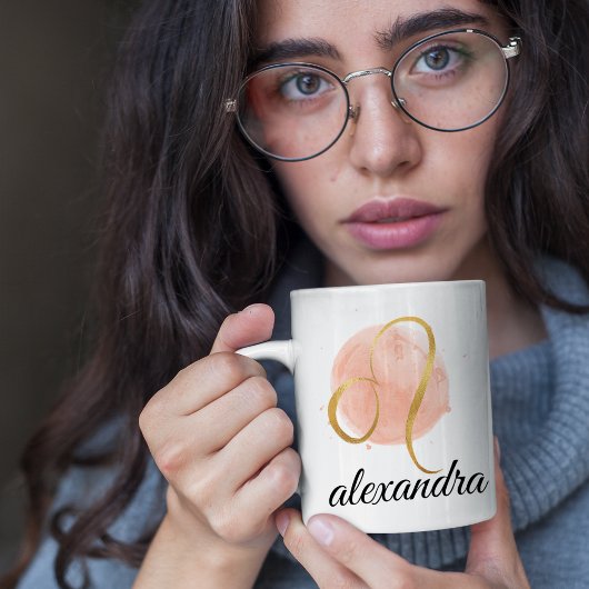 Leo Anpassbare Wasserfarbe Zodiac Design-Kaffee Kaffeetasse