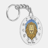 Leo Aries Zodiac Acrylic Keychain Schlüsselanhänger (Vorderseite links)
