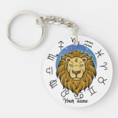 Leo Aries Zodiac Acrylic Keychain Schlüsselanhänger (Vorderseite)