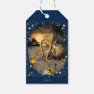 Leo Art Collage Geschenkanhänger