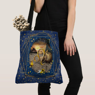 Leo Art Collage Tote Bag Tasche