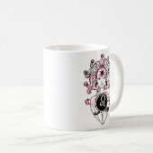 Leo Art Deco Lady Kaffeetasse (VorderseiteRechts)