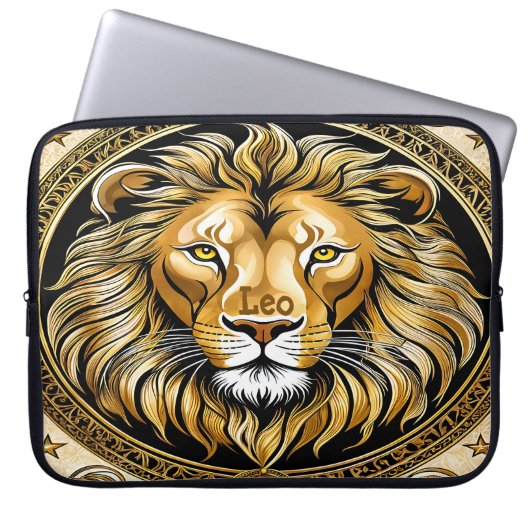 Leo Astrologie Laptopschutzhülle (Vorderseite)
