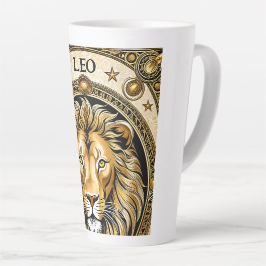 Leo-Astrologie Milchtasse (Rechte Ecke)
