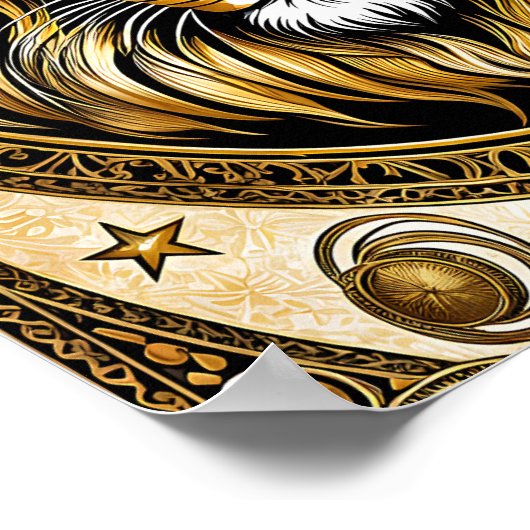 Leo-Astrologie Poster (Ecke)