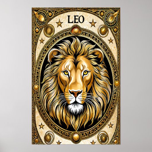 Leo-Astrologie Poster (Vorne)