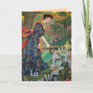 "Leo" Astrologie-Sternzeichenkarte Karte