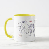 Leo Astrologie Tasse (Links)
