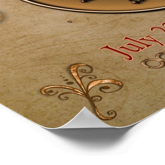 Leo - Astrologie-Zeichen — Kunstdruck Poster (Ecke)