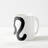 Leo Astrologisches Symbol Zeichen 6 Kaffeetasse (VorderseiteRechts)