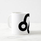 Leo Astrologisches Symbol Zeichen 6 Kaffeetasse (Vorderseite Links)