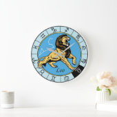 Leo astrologisches Tierzeichen Große Wanduhr (Zuhause)