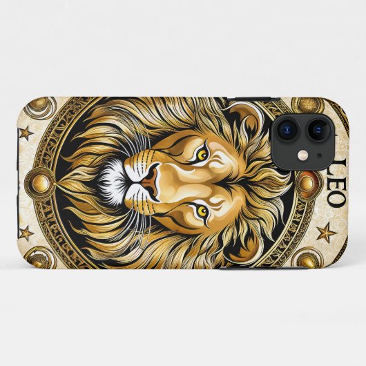 Leo astrologisches Zeichen Case-Mate iPhone Hülle (Rückseite (Horizontal))