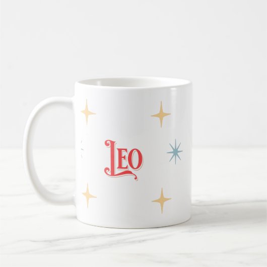 Leo Astrologisches Zeichen Tasse (Links)