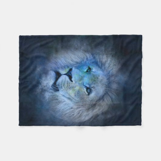 Leo Astrologisches Zodiac-Zeichen Fleecedecke (Vorderseite (Horizontal))