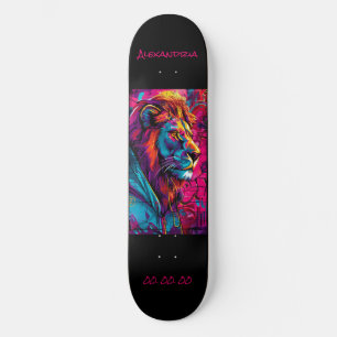Leo Astrology Grafitti Personalisiert Skateboard