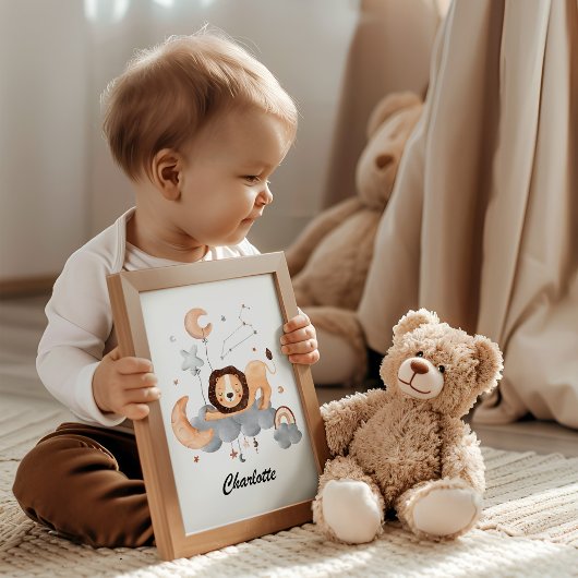 Leo Baby - Dein kleines Löwenzodiac-Kinderzimmer Poster