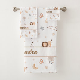 Leo Baby | Fett und weich für kleine Löwen Badhandtuch Set