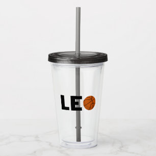 Leo Basketball Acryltrinkbecher