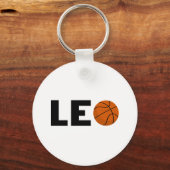 Leo Basketball Schlüsselanhänger (Vorderseite)