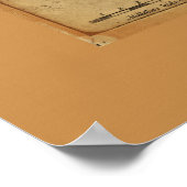 Leo Belgicus, Benelux Gewerkschaft Map (1611) Poster (Ecke)