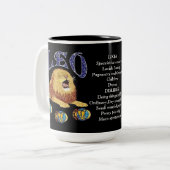 Leo Birth Sign Zodiac Tasse (Vorderseite Links)