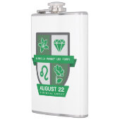 Leo Birthday Crest™ for August 1-22 Flachmann (Links)