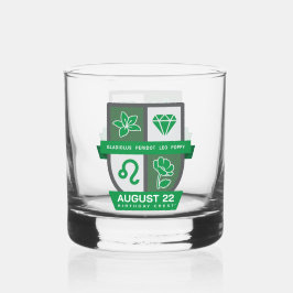 Leo Birthday Crest™ for August 1-22 Whiskyglas