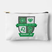 Leo Birthday Crest™ for August 1-22 Zubehörtasche (Vorderseite)