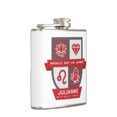 Leo Birthday Crest™ for July 23-31 Flachmann (Rechts)