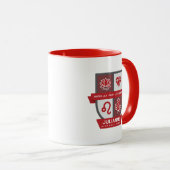 Leo Birthday Crest™ for July 23-31 Mug Tasse (VorderseiteRechts)