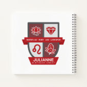 Leo Birthday Crest™ for July 23-31 Notizblock (Rückseite)