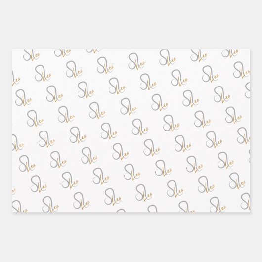 Leo Birthday Geschenkpapier Set (Vorderseite 3)