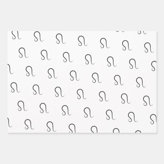 Leo Birthday Geschenkpapier Set (Vorderseite)