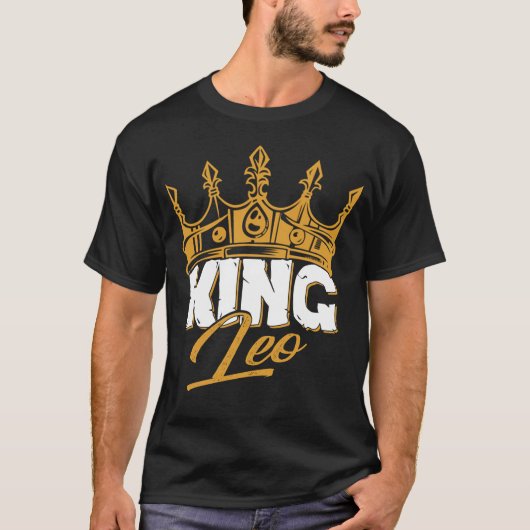 Leo Birthday King Leo Zodiac Shirt (Vorderseite)