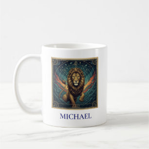 Leo Blue Celestial Zodiakus Kaffeetasse