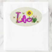 Leo Blume Ovaler Aufkleber (Tasche)