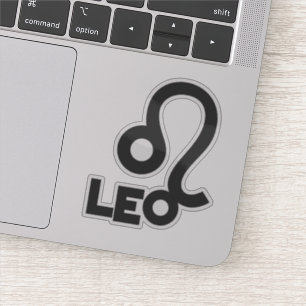 Leo Bold Sternzeichen Horoskop Benutzerdefinierter Aufkleber