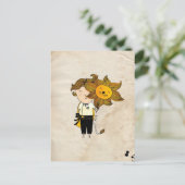 Leo Boy Zodiac Sign Postkarte (Stehend Vorderseite)