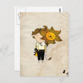 Leo Boy Zodiac Sign Postkarte (Vorne/Hinten)