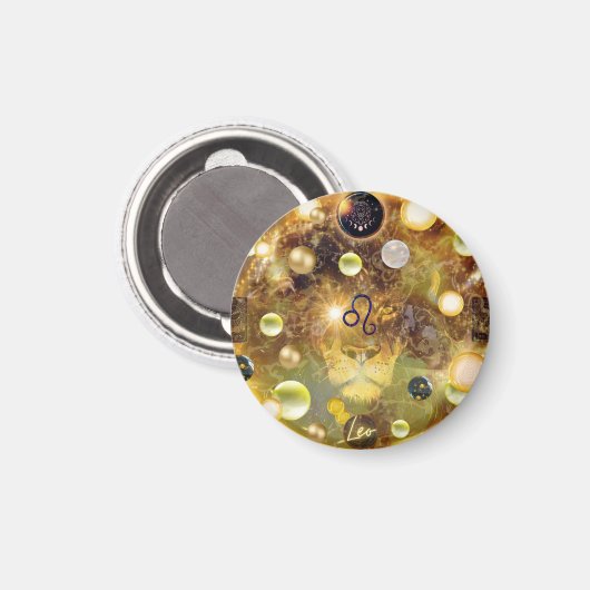 Leo Bright Magnet (Vorderseite/Rückseite)