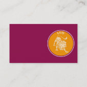 Leo Business Card Visitenkarte (Rückseite)