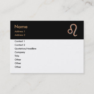 Leo Business Card Visitenkarte
