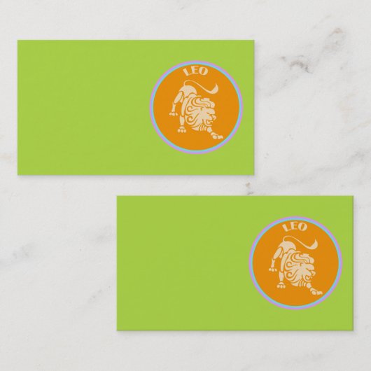 Leo Business Card Visitenkarte (Vorne/Hinten)