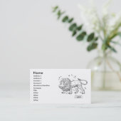 Leo Business Card Visitenkarte (Stehend Vorderseite)
