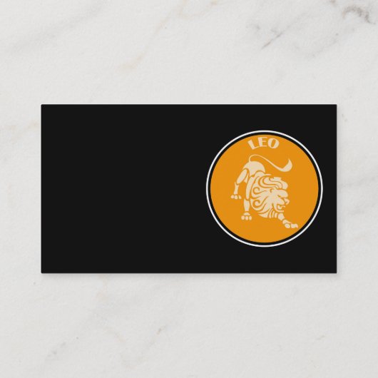 Leo Business Card Visitenkarte (Rückseite)