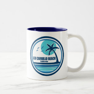Leo Carrillo Strand Kalifornien Palme Vögel Zweifarbige Tasse