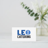 Leo Catering Visitenkarte (Stehend Vorderseite)